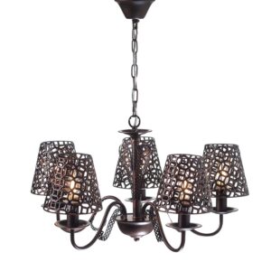 NETTO ΦΩΤΙΣΤΙΚΟ ΚΡΕΜΑΣΤΗ ΧΑΛΚΙΝΟ ΜΕΤΑΛΛΙΚΟ ΣΥΜΒΑΤΙΚΟ 5ΧΕ14 IP20 Φ110Χ700mm