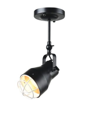 NETTO ΦΩΤΙΣΤΙΚΟ ΟΡΟΦΗΣ ΜΑΥΡΟ ΜΑΤ ΜΕΤΑΛΛΙΚΟ ΣΥΜΒΑΤΙΚΟ 1ΧΕ27 IP20 Φ120Χ360mm