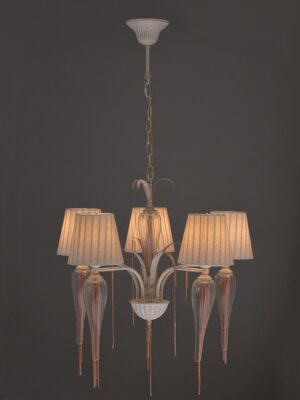 NETTO ΦΩΤΙΣΤΙΚΟ ΚΡΕΜΑΣΤΟ ΧΡΥΣΟ ΛΕΥΚΟ ΠΑΤΙΝΑ ΜΕΤΑΛΛΙΚΟ ΣΥΜΒΑΤΙΚΟ 5ΧΕ14 IP20 Φ610Χ1020mm