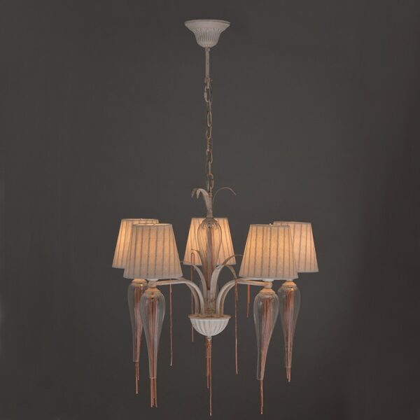 NETTO ΦΩΤΙΣΤΙΚΟ ΚΡΕΜΑΣΤΟ ΧΡΥΣΟ ΛΕΥΚΟ ΠΑΤΙΝΑ ΜΕΤΑΛΛΙΚΟ ΣΥΜΒΑΤΙΚΟ 5ΧΕ14 IP20 Φ610Χ1020mm