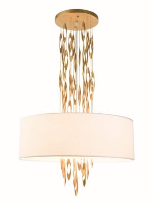 NETTO ΦΩΤΙΣΤΙΚΟ ΚΡΕΜΑΣΤΗ ΣΑΜΠΑΝΙΖΕ ΧΡΥΣΟ ΜΕΤΑΛΛΙΚΟ ΣΥΜΒΑΤΙΚΟ 5ΧΕ14 IP20 Φ600Χ1000mm