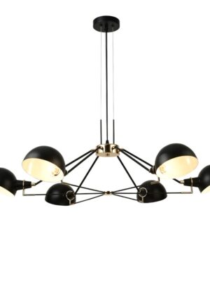 NETTO ΦΩΤΙΣΤΙΚΟ ΚΡΕΜΑΣΤΟ ΜΑΥΡΟ ΜΕΤΑΛΛΙΚΟ ΣΥΜΒΑΤΙΚΟ 6ΧΕ14 IP20 Φ1000Χ1000mm