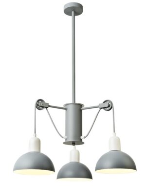 NETTO ΦΩΤΙΣΤΙΚΟ ΚΡΕΜΑΣΤΟ ΓΚΡΙ ΜΑΤ ΜΕΤΑΛΛΙΚΟ ΣΥΜΒΑΤΙΚΟ 3ΧΕ14 IP20 Φ580Χ850mm