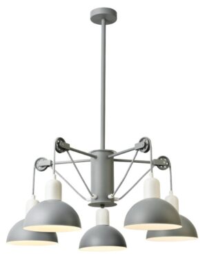 NETTO ΦΩΤΙΣΤΙΚΟ ΚΡΕΜΑΣΤΟ ΓΚΡΙ ΜΑΤ ΜΕΤΑΛΛΙΚΟ ΣΥΜΒΑΤΙΚΟ 5ΧΕ14 IP20 Φ680Χ850mm