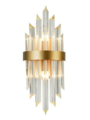 ΕΠΙΤΟΙΧΟ Φ/Σ 2XE14 ΚΡΥΣΤΑΛΛΟ + ΧΡΥΣΟ ΜΕΤ/ΚΟ 22X13X54CM EMPIRE