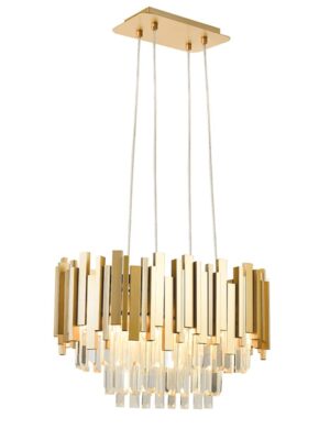 ΚΡΕΜΑΣΤΟ Φ/Σ 4XE14 ΚΡΥΣΤΑΛΛΟ + ΧΡΥΣΟ ΜΕΤ/ΚΟ 50X30XH100CM EMPIRE