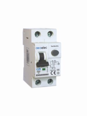 ΗΛΕΚΤΡΟΜΑΓΝΗΤΙΚΟΣ ΔΙΑΚΟΠΤΗΣ  ΔΙΑΡΡΟΗΣ RCBO 1P+N C25 30mА AC TYPE 6kA 2M