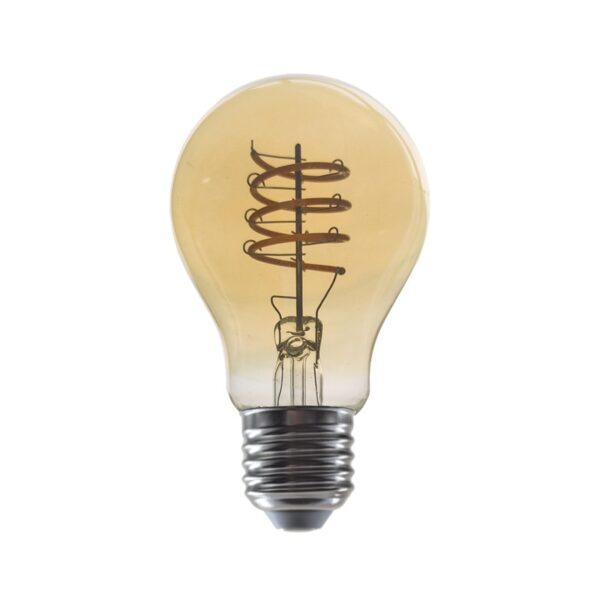 FILAMENT LED ΚΕΧΡΙΜΠΑΡΙ  ΣΠΙΡΑΛ DIM A60 4W 1800K 230V AC 270LM RA80 30000HRS 360° 1xE27
