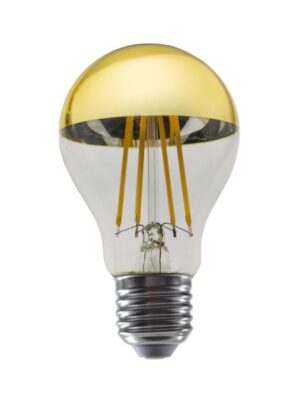 FILAMENT LED ΧΡΥΣΟ DIM A60 8W 2700K 230V AC 900LM RA80 30000HRS 180° 1xE27