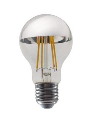 FILAMENT LED ΑΣΗΜΙ DIM A60 8W 2700K 230V AC 900LM RA80 30000HRS 180° 1xE27