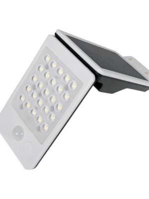 ΠΡΟΒΟΛΕΑΣ ΜΕ ΦΩΤΟΒΟΛΤΑΙΚΑ ΠΑΝΕΛ ΚΑΙ ΑΙΣΘΗΤΗΡΑ ΚΙΝΗΣΗΣ ΕΠΙΤΟΙΧΟ ΜΑΥΡΟ SMD LED 2W 4000K 200LM IP65 120°