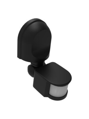 ΑΝΙΧΝΕΥΤΗΣ ΚΙΝΗΣΗΣ ΥΠΕΡΥΘΡΩΝ ΕΠΙΤΟΙΧΟΣ ΜΑΥΡΟΣ 230V 180° 2-12m  IP44