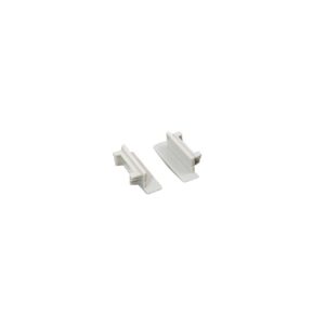 SET OF WHITE ΠΛΑΣΤΙΚΟ END CAPS FOR P119, 1PC WITH HOLE & 1PC WITHOUT HOLE
