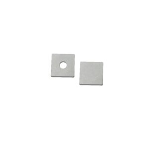 SET OF WHITE ΠΛΑΣΤΙΚΟ END CAPS FOR P124, 1PC WITH HOLE & 1PC WITHOUT HOLE