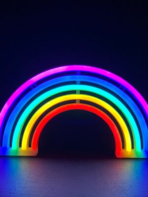 ΟΥΡΑΝΙΟ ΤΟΞΟ, 80 NEON LED ΛΑΜΠΑΚΙΑ ΜΕ ΜΠΑΤΑΡΙΑ (3xAA)/USB, RGB, IP20, 18x2x30cm