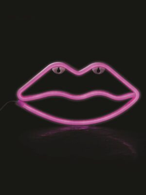 ΧΕΙΛΗ, 50 NEON LED ΛΑΜΠΑΚΙΑ ΜΕ ΜΠΑΤΑΡΙΑ (3xΑΑ)/USB, ΡΟΖ, IP20, 15*2.3*36