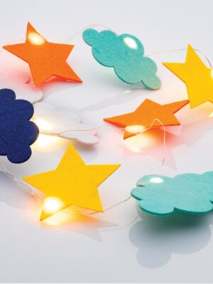 ΣΥΝΝΕΦΑ & ΑΣΤΕΡΙΑ ΤΣΟΧΙΝΑ ΠΟΛΥΧΡΩΜΑ 10 LED ΛΑΜΠΑΚΙΑ ΣΕ ΣΕΙΡΑ ΘΕΡΝΟ ΛΕΥΚΟ ΜΕ ΜΠΑΤΑΡΙΕΣ (2xAA) & ΔΙΑΦΑΝΟ ΚΑΛΩΔΙΟ IP20 900x300mm