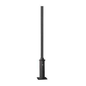 POLE - ΚΟΛΩΝΑ ΧΑΛΥΒΔΙΝΗ ΓΙΑ ΒΑΣΗ 300x300mm ΠΛΑΚΑ ΕΔΡΑΣΗΣ RAL C0026 Φ60x114x3000mm