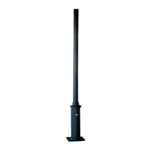 POLE - ΚΟΛΩΝΑ ΧΑΛΥΒΔΙΝΗ ΓΙΑ ΒΑΣΗ 300x300mm ΠΛΑΚΑ ΕΔΡΑΣΗΣ RAL C0026 Φ60x114x4000mm