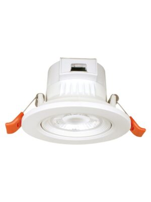 LED SMD ΧΩΝΕΥΤΟ ΚΙΝΗΤΟ ΦΩΤΙΣΤΙΚΟ ΣΠΟΤ ΜΕ ΔΙΑΚΟΠΤΗ ΛΕΥΚΟ ΣΤΡΟΓΓΥΛΟ 230V AC 7W CCT 40° IP20 Ra80 ΜΕ ΠΡΟΡΥΘΜΙΣΗ 3000K