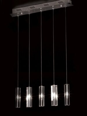 NETTO ΦΩΤΙΣΤΙΚΟ ΚΡΕΜΑΣΤΟ ΧΡΩΜΙΟ ΜΕΤΑΛΛΙΚΟ ΣΥΜΒΑΤΙΚΟ 5ΧG4 IP20 600Χ1200mm