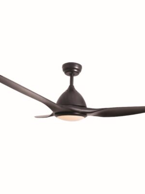 ΑΝΕΜΙΣΤΗΡΑΣ ΟΡΟΦΗΣ ΜΕ ΦΩΣ DIM ΜΑΥΡΟΣ ΜΕ 3 ΠΤΕΡΥΓΙΑ ABS ΤΗΛΕΧΕΙΡΙΣΤΗΡΙΟ & ΧΡΟΝΟΔΙΑΚΟΠΤΗ LED 18W CCT 2190LM  DC 40W Φ1300xΥ510mm