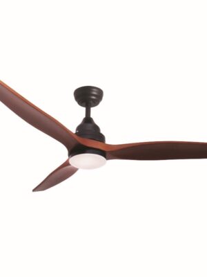 ΑΝΕΜΙΣΤΗΡΑΣ ΟΡΟΦΗΣ ΜΕ ΦΩΣ DIM ΚΑΦΕ ΜΕ 3 ΠΤΕΡΥΓΙΑ ΞΥΛΙΝΑ ΤΗΛΕΧΕΙΡΙΣΤΗΡΙΟ & ΧΡΟΝΟΔΙΑΚΟΠΤΗ LED 18W CCT 2190LM  DC 40W Φ1300xΥ510mm