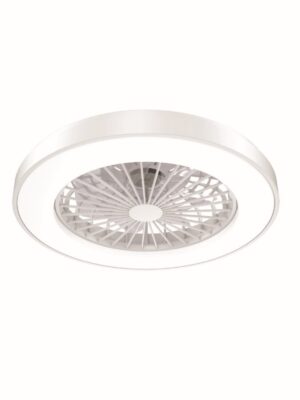 ΑΝΕΜΙΣΤΗΡΑΣ ΟΡΟΦΗΣ ΜΕ ΦΩΣ ΛΕΥΚΟΣ ΜΕ 7 ΠΤΕΡΥΓΙΑ PC ΔΙΑΦΑΝΑ ΤΗΛΕΧΕΙΡΙΣΤΗΡΙΟ & ΧΡΟΝΟΔΙΑΚΟΠΤΗ LED 36W CCT 2000LM  DC 22W Φ500xΥ140mm