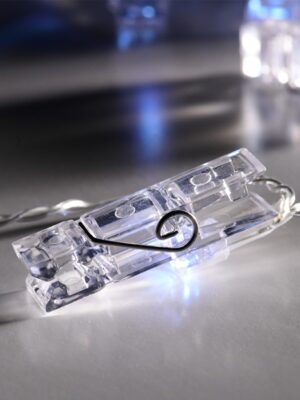 ΔΙΑΚΟΣΜΗΤΙΚΑ ΛΑΜΠΑΚΙΑ ΠΛΑΣΤΙΚΑ ΚΛΙΠ 10 LED ΣΕ ΣΕΙΡΑ ΘΕΡΜΟ ΛΕΥΚΟ ΜΠΑΤΑΡΙΕΣ 3xΑΑ ΜΕ ΧΡΟΝΟΔΙΑΚΟΠΤΗ 6ΟΝ/18OFF & ΜΕ ΚΑΛΩΔΙΟ ΔΙΑΦΑΝΟ 300mm IP20 1350mm