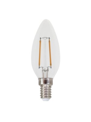 FILAMENT LED C35 2W 4000K 230V AC 260LM RA80 30000HRS 360° 1xE14 1xE14