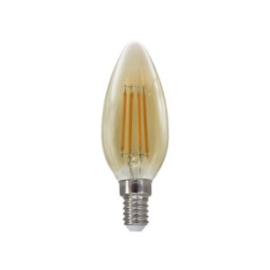 FILAMENT LED ΚΕΧΡΙΜΠΑΡΙ STEP-DIM C35 4W ΚΕΧΡΙΜΠΑΡΙ 2700K 230V AC 500LM RA80 30000HRS 360° 1xE14