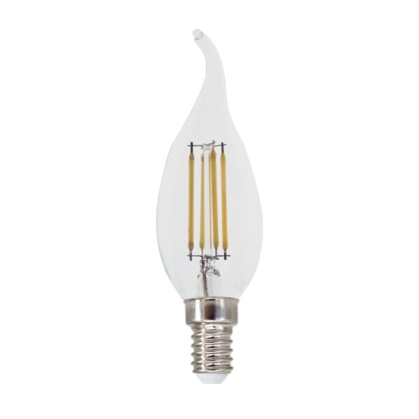 FILAMENT LED DIM C35 5W TIP 2700K 230V AC 680LM RA80 30000HRS 360° 1xE14