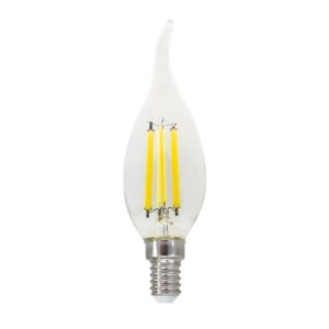 FILAMENT LED C35 6W TIP 4000K 230V AC 770LM RA80 30000HRS 360° 1xE14
