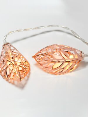 ΔΙΑΚΟΣΜΗΤΙΚΑ ΛΑΜΠΑΚΙΑ ΣΕ ΣΧΗΜΑ ΦΥΛΛΟΥ ΜΕΤΑΛΛΙΚΟ ΧΑΛΚΙΝΟ 10 LED ΣΕ ΣΕΙΡΑ ΘΕΡΜΟ ΛΕΥΚΟ ΜΠΑΤΑΡΙΕΣ 3xΑΑ ΜΕ ΧΡΟΝΟΔΙΑΚΟΠΤΗ 6ΟΝ/18OFF