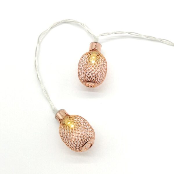 ΔΙΑΚΟΣΜΗΤΙΚΑ ΛΑΜΠΑΚΙΑ ΑΝΑΝΑ ΜΕΤΑΛΛΙΚΟ ΧΑΛΚΙΝΟ 10 LED ΣΕ ΣΕΙΡΑ ΘΕΡΜΟ ΛΕΥΚΟ ΜΠΑΤΑΡΙΕΣ 3xΑΑ ΜΕ ΚΑΛΩΔΙΟ ΔΙΑΦΑΝΟ 300mm IP20 1350mm