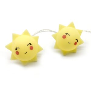 ΗΛΙΟΣ ΠΛΑΣΤΙΚΟΣ 10 LED ΛΑΜΠΑΚΙΑ ΣΕ ΣΕΙΡΑ ΘΕΡΝΟ ΛΕΥΚΟ ΜΕ ΜΠΑΤΑΡΙΕΣ (2xAA) & ΔΙΑΦΑΝΟ ΚΑΛΩΔΙΟ IP20 1350x300mm