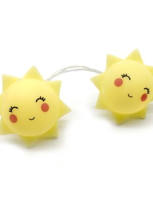 ΗΛΙΟΣ ΠΛΑΣΤΙΚΟΣ 10 LED ΛΑΜΠΑΚΙΑ ΣΕ ΣΕΙΡΑ ΘΕΡΝΟ ΛΕΥΚΟ ΜΕ ΜΠΑΤΑΡΙΕΣ (2xAA) & ΔΙΑΦΑΝΟ ΚΑΛΩΔΙΟ IP20 1350x300mm