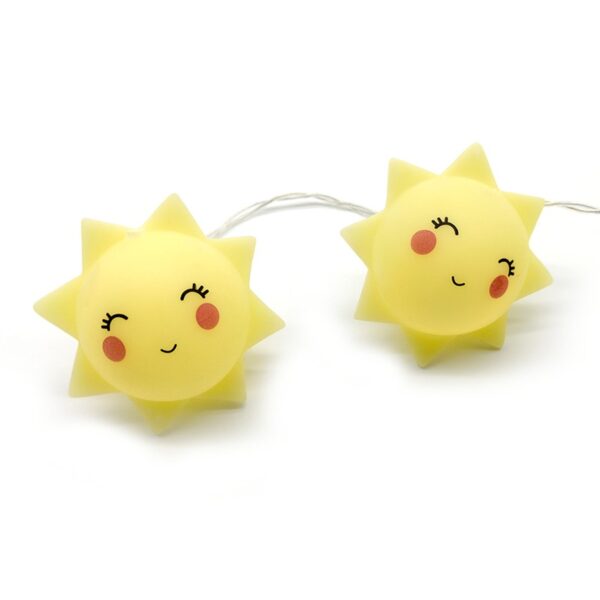 ΗΛΙΟΣ ΠΛΑΣΤΙΚΟΣ 10 LED ΛΑΜΠΑΚΙΑ ΣΕ ΣΕΙΡΑ ΘΕΡΝΟ ΛΕΥΚΟ ΜΕ ΜΠΑΤΑΡΙΕΣ (2xAA) & ΔΙΑΦΑΝΟ ΚΑΛΩΔΙΟ IP20 1350x300mm