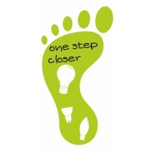 LEFT FOOTPRINT FLOOR STICKER DIOLAMP 27x11cm