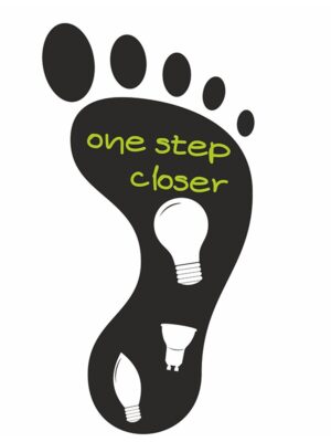 RIGHT FOOTPRINT FLOOR STICKER DIOLAMP 27x11cm