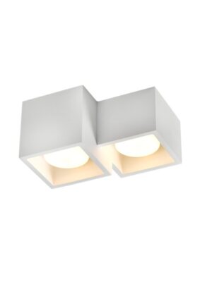 ΓΥΨΙΝΟ 2 ΤΕΤΡΑΓΩΝA Φ/Σ ΟΡΟΦΗΣ ΦΥΣΙΚΟ 265*235*150 GENI 2*GX53