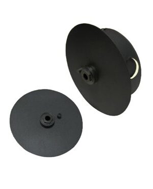 ΒΑΣΗ ΠΡΟΒΟΛΕΑ & ΣΠΟΤ ΡΑΓΑΣ ΕΠΙΤΟΙΧΗ ΑΛΟΥΜΙΝΙΟ ΜΑΥΡΟ Φ120x30mm