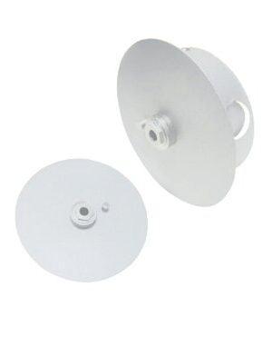 ΒΑΣΗ ΠΡΟΒΟΛΕΑ & ΣΠΟΤ ΡΑΓΑΣ ΕΠΙΤΟΙΧΗ ΑΛΟΥΜΙΝΙΟ ΛΕΥΚΟ Φ120x30mm