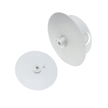 ΒΑΣΗ ΠΡΟΒΟΛΕΑ & ΣΠΟΤ ΡΑΓΑΣ ΕΠΙΤΟΙΧΗ ΑΛΟΥΜΙΝΙΟ ΛΕΥΚΟ Φ120x30mm