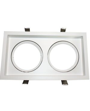 ΣΠΟΤ ΧΩΝΕΥΤΟ AR111 ΔΙΠΛΟ ΛΕΥΚΟ ΠΑΡΑΛΛΗΛΟΓΡΑΜΜΟ