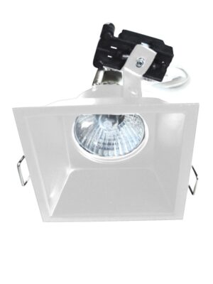 ΣΠΟΤ ΧΩΝΕΥΤΟ ΚΙΝΗΤΟ ΚΡΥΦΟΥ ΦΩΤΙΣΜΟΥ ΣΥΜΒΑΤΙΚΟ GU10 &  LED ΛΕΥΚΟ IP20 88x88mm