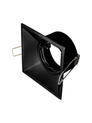 TRIMLESS - ΣΠΟΤ ΚΡΥΦΟΥ ΦΩΤΙΣΜΟΥ ΤΕΤΡΑΓΩΝΟ ΑΤΣΑΛΙ ΜΑΥΡΟ ΣΥΜΒΑΤΙΚΟ 1xGU10 IP20 90x90mm