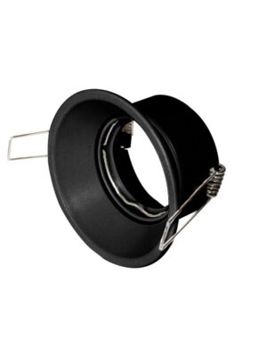 TRIMLESS - ΣΠΟΤ ΚΡΥΦΟΥ ΦΩΤΙΣΜΟΥ ΣΤΡΟΓΓΥΛΟ ΑΤΣΑΛΙ ΜΑΥΡΟ ΣΥΜΒΑΤΙΚΟ 1xGU10 IP20 90x90m