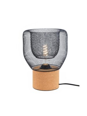 NETTO ΦΩΤΙΣΤΙΚΟ ΕΠΙΤΡΑΠΕΖΙΟ ΜΑΥΡΟ ΜΑΤ ΦΕΛΛΟΣ ΣΥΜΒΑΤΙΚΟ 1ΧΕ27 IP20 Φ216Χ270mm