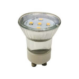 LED SMD ΓΥΑΛΙΝΟ MINI 3W 4000K 230V AC 270LM RA80 30000HRS 120° ΓΥΑΛΙΝΟ 1xGU10